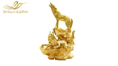 Ý nghĩa về tượng linh khuyển mạ vàng trong phong thủy