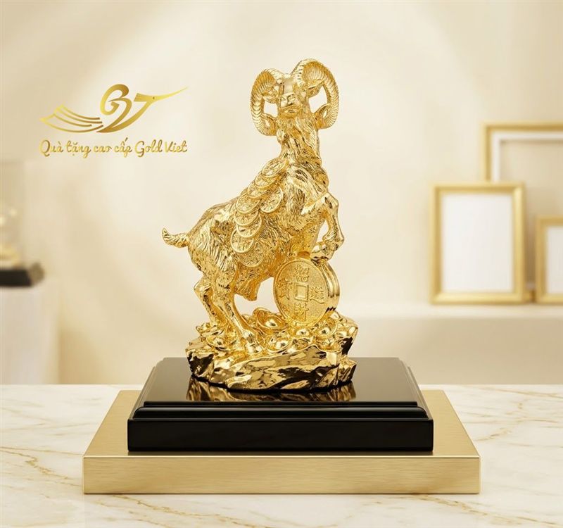 Tượng dê mạ vàng  - Ý nghĩa linh vật tượng dê mạ vàng trong phong thủy