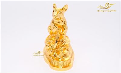tượng chuột mạ vàng