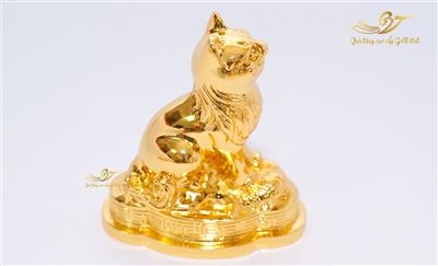 Tượng Mèo Phong Thủy Mạ Vàng - Quà Tặng Cao Cấp Gold Việt