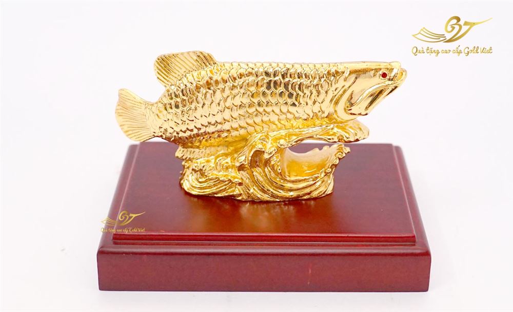 Tượng cá rồng mạ vàng (cỡ nhỏ)