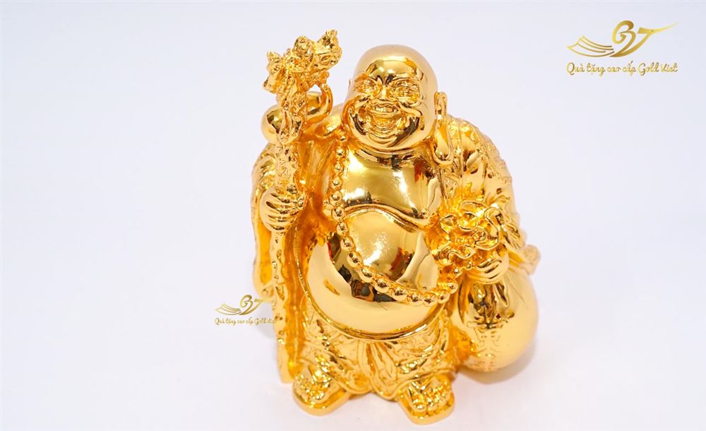 Tượng Phật Di Lặc Đứng Mạ Vàng - C14