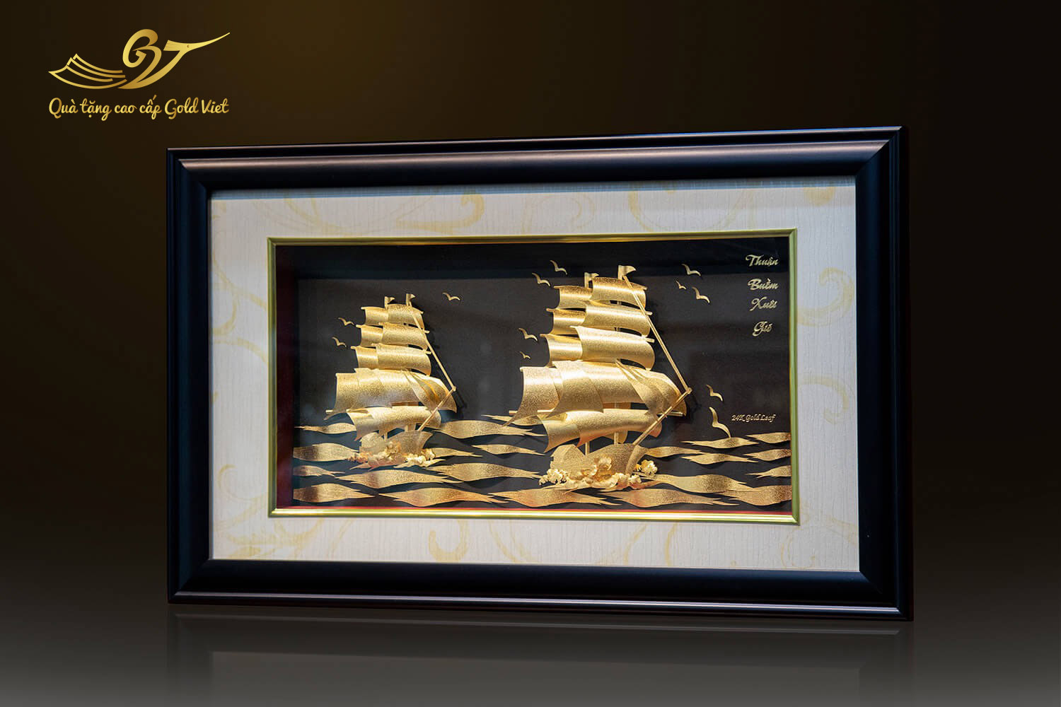 tranh thuyền buồm mạ vàng 11